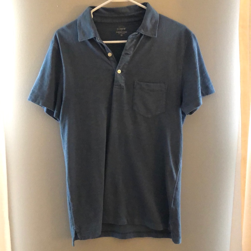 J Crew Lightwashed pocket Polo